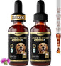 (2 Pack) Poppaw Milk Thistle for Dogs – 9-in-1 Liver & Kidney Support with Artichoke, Resveratrol, Marigold Extract, 100% Natural Detox Herbal Supplement, Chicken Flavor, 2 Oz