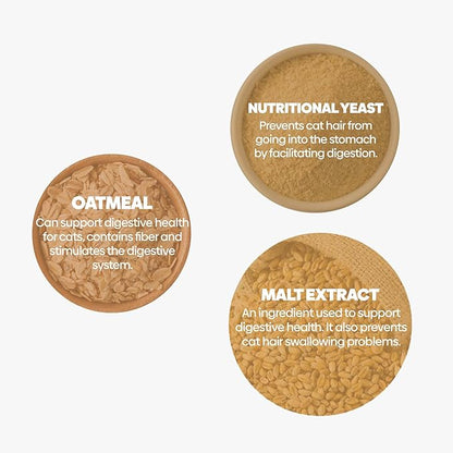 Anti-Hairball Malt, Cat Treats Lickable, Hairball Treatment for Cats, Supports Digestive System, 2.65 Oz (Pack of 1)