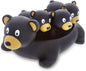 DolliBu Black Bear Animal Bath Toys - Family Animal Water Squirter for Kids, 4-Piece Kid and Baby Bathtub Toys, Fun Bath Time Children, Floating Bath Tub Decor, Rubber Animal Bath Toys, Squirt Toys