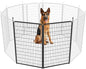 FXW Rollick Unleashed Dog Playpen for Indoor, Yard, RV Camping, 50 inch 2 Panels for Large Dogs, Black│Patented