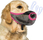 Dog Muzzle, Soft Air Mesh Muzzle for Small Medium Large Dogs Anti Biting Barking Chewing Scavenging, Breathable Adjustable Loop Pets Muzzle with Front Opening Design Allows Panting Drinking (Pink,XL)