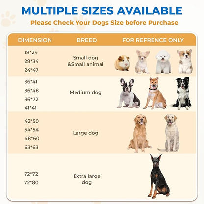 Fostanfly Washable Dog Pee Pads, 2 Pack 36''x72'' Non Slip Reusable Puppy Pee Pads with Great Urine Absorption, Dog Mats for Whelping, Potty, Pet Training