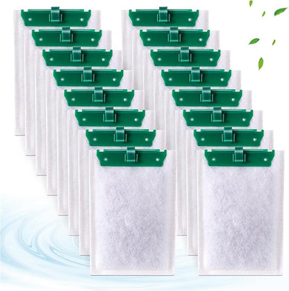 16-Count Medium Filter Cartridges Compatible with Tetra Whisper Bio-Bag Filters Medium Replacement Filter Cartridges for Whisper ReptoFilter and 10i IQ10 PF10 Power Filters -Ready to Use
