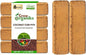 6 Pack Premium Coco Coir Brick for Plants | 100% Organic Compressed Coconut Coir Bricks Starting Mix, Coco Coir Fiber Coconut Husk for Planting, Gardening, Potting Soil Substrate, Herbs, 1.4 LB/Brick