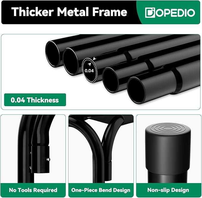 Elevated Dog Bed Raised Outdoor Dog Cot for Extra Large Dogs, Installation Requires No Tools, Frame with Washable Cooling Breathable Mesh Anti-Slip Feet, Indoor Pet Bed, Black, 48.8 Inches