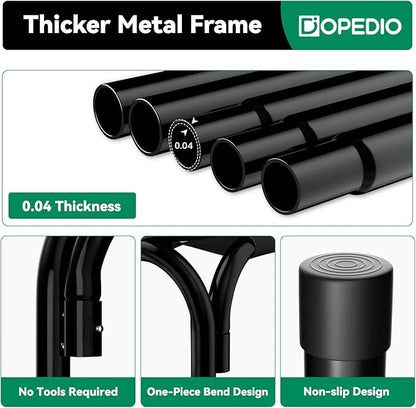 Elevated Dog Bed Raised Outdoor Dog Cot for Medium Dogs, Installation Requires No Tools, Frame with Washable Cooling Breathable Mesh Anti-Slip Feet, Indoor Pet Bed, Blue, 35.4 Inches