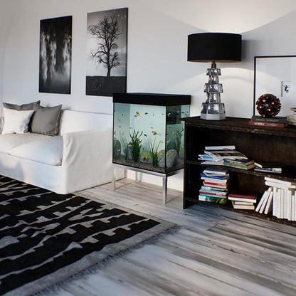 18 in X 24 in. Aquarium Stand | Industrial Style Aluminum Fish Tank Base with Open Frame Design