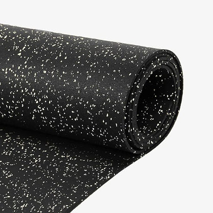 Flooring Inc's 1/4" Thick Tough Rubber Flooring Roll | Flexible Recycled Rubber Floor Mats for Home Gym | Heavy Duty Rubber Mat for Home Gyms, Sheds, Horse Stall Mat or Trailer