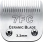 7FC Blades Dog Grooming Clipper Compatible with Andis Pet/Oster A5/Wahl KM Series, Ceramic & Stainless Steel Blade