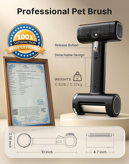 5-in-1 Cat Hair Brush & Gromming Rakes, Cat Steam Comb for Long or Short Haired Indoor Cats, Dog Hair Spritz Comb for Deshedding and Untangling, Pet Brush for Dog Kitten Rabbit Massage