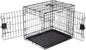 Amazon Basics Durable,Foldable Metal Wire Dog Crate with Tray, Double Door, Divider, 24 x 18 x 20 in, Black