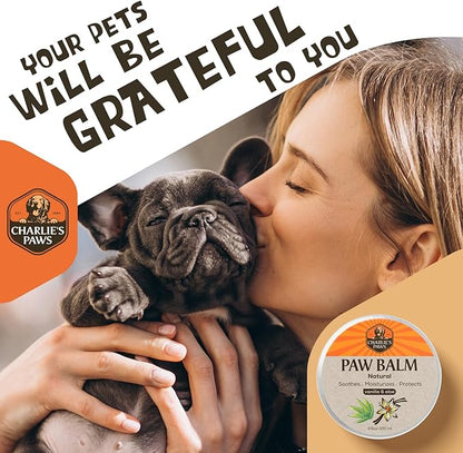 2 Pack Paw Balm 100% Natural Oil Aloe & Vanilla for Dog and Cat Paw Pad Balm Dog Nose Balm Paw Moisturizer Wax for Dog Pet Puppy Protect Dry Cracked Paw Foot Heals Restores Paw Elbows 3.5 Oz