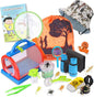 ESSENSON Outdoor Explorer Kit & Bug Catcher Kit with Binoculars, Compass, Magnifying Glass, Critter Case and Butterfly Net Great Toys Kids Gift for Boys & Girls Age 3-12 Year Old Camping Hiking