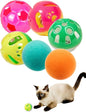 6-Pack Cat Toys for Cats and Kittens, Silly Leap (1.5'', Economy Cat Toy Set)