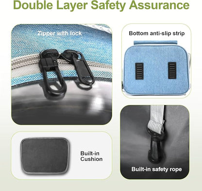 Expandable Cat Backpack,Cat Bubble Backpack Carrier for Carrying Cats, Pets and Small Dogs,Airline-Approved,Designed for Travel, Hiking, Walking,Car （Blue