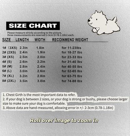 Dog Shoes, Waterproof Dog Boots & Paw Protectors with Anti-Slip Sole, 4pcs/Set Pet Dog Booties, Reflective Dog Shoes for Small Medium Large, Winter Snowy Summer Hot Pavement (Black, 7# (XL))