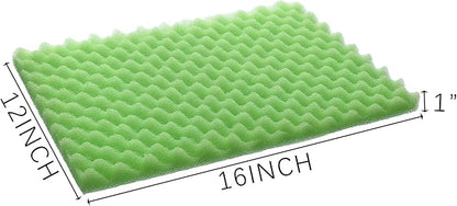 Aquarium Filter Media Bio Sponge Pad 16 x 12 x 1 inch, Fish Pond Foam Filter 20/30/40 ppi Set 3