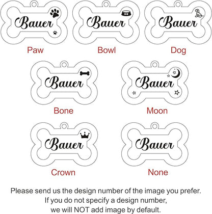 Dog Tags Personalized for Pets Dog Name Tags Personalized Dog Tag Engraved with Any Name & Text Custom Dog ID Tags Glitter Bone ID Tag for Puppy Cat (Purple S, Bone)
