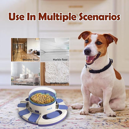 Dog Puzzle Toys for Boredom and Mental Stimulation, Interactive Slow Food Feeder Dispenser, Professional Level 2 in 1 for Large/Medium/Small Dogs