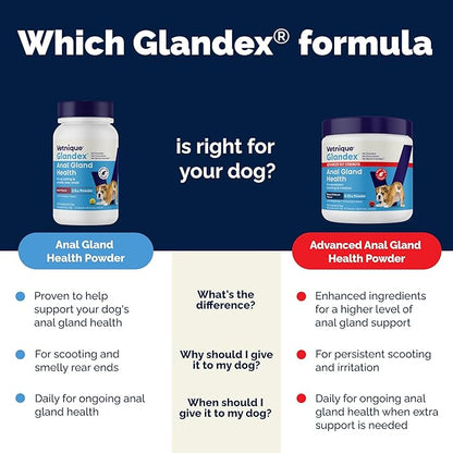 Glandex Dog Fiber Supplement Powder for Anal Glands with Pumpkin, Digestive Enzymes & Probiotics - Vet Recommended (Regular or Advanced Strength) - Boot The Scoot (5.5oz Powder, Beef Liver)