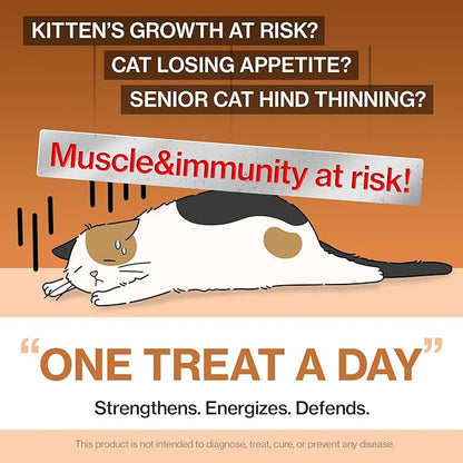 Dr.by Cat Colostrum Protein Cat Supplement Immune Support Muscle Growth, Gentle on Digestion for Kittens, Adult&Senior Cats with Goat Milk, Whey Protein Isolate, Colostrum Lickable Formula