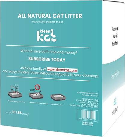 All Natural Clumping Cat Litter – Multiple Scents – Low Dust, Odor Control – (Marseille Soap) 18 lb - Surprise Toy Inside