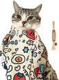 27.6" Cat Grooming Wrap,Self-Adherent Cat Wrap for Cutting Nails,Anti-Escape Cat Swaddle Wrap,Multifunctional Anti-Scratch Cat Restraint Wrap for Medicine,Nail Clipping,Ear Cleaning(Within 15lbs)
