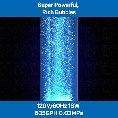 AquaMiracle Linear Air Pump ZP-40/ZP-60/ZP-100/ZP-200 for Pond Aeration, 635/950/1600/4000GPH Septic Air Pump Pond Aerators for Outdoor Ponds, Waste Treatment, Aquarium, Fish Farm, Seafood Restaurant