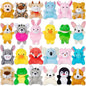 24 Pack Mini Stuffed Animals Bulk Party Favors For Kids Treasure Box Toys Classroom Plush Toys Claw Machine Key Chains Carnival Prizes Small Valentine Halloween Christmas Gifts Stocking Stuffers