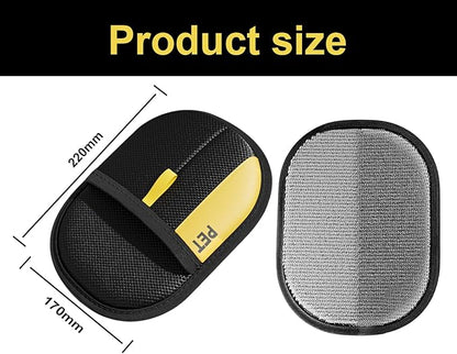 2Pcs Electrostatic Gloves Pet Hair Removal, Reusable Cat & Dog Hair Remover for Couch, Furniture, Carpet, Curtain, Upgraded Animal Fur Removal Tool, Cat Grooming Gloves