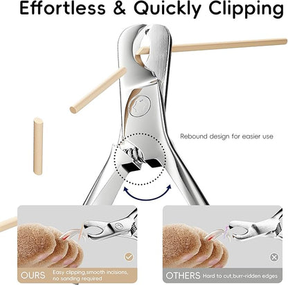 Dog Nail Clippers & Cat Nail Trimmers - Sharp Stainless Steel Professional Pet Nail Clippers for All Dogs, Thick Nails & Indoor Cats - Ergonomic Non-Slip Handle for Safe, Comfortable Grooming