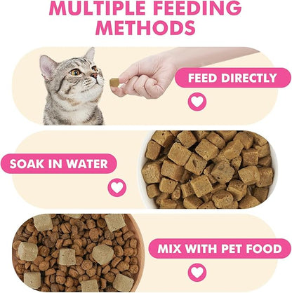 Freeze Dried Cats & Dogs Raw Treats, All Natural Single Ingredient Chicken Liver, High Protein Healthy Pet Training Treats or Food Topper, 10.6 oz