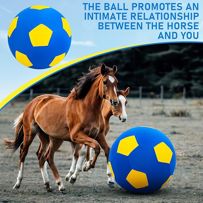 40inch Giant Herding Ball with Ball Cover Anti Burst Please Watch VCR for How to Inflation Horse Toys for Horses Stall Entertainment Play, Pump Included(Yellow,Stylish)