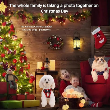 Dog Tuxedo for Wedding, Formal Pet Suit with Bow Tie and Leash, Adjustable Dog Costume for Small Medium Large Dogs, Birthday Christmas Halloween Party Apparel, M（8-14LB）