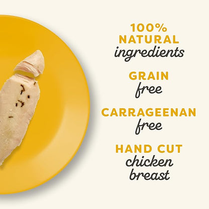 Applaws Natural Cat Treats, Grain-Free, High-Protein Whole Chicken & Rosemary Loins, Single-Ingredient Healthy Snack for Cats (12 x 1.06 oz Loins)