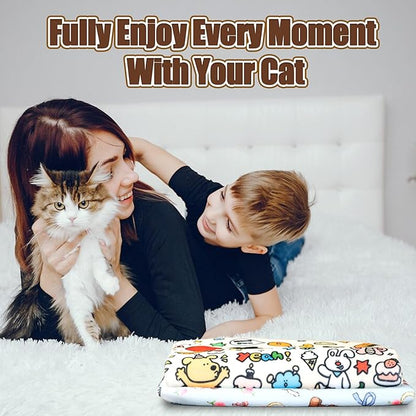 27.6" Cat Grooming Wrap Cat Wrap for Cutting Nails Cat Restraint for Nail Clipping Cat Swaddle Wrap Cat Burrito Wrap L(Within 15lbs) Anti-Scratch Anti-Escape Multifunctional Pet Tool