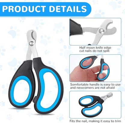 20 Pcs Cat Nail Clipper Bulk Kitten Claw Trimmer Pet Nail Cutter Claw Care for Cats, Kittens, Bunny, Puppy, Rabbit, Gatos, and More