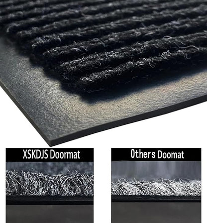 Door Floor Mat Commercial Grade Large Size 4' x 6'Heavy Duty Tough Entry Collection Slip Skid Entrance Mat with Rubber Backing Low Profile and Easy to Clean Indoor Outdoor Rug