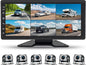6 Channel Backup Camera System,1080P Rearview Camera with Carplay & Android Auto,GPS Navigation, Touchable 11 inch Monitor & Loop Recording DVR car Stereo, for RV/Truck/Trailer Pickup,128GB Card