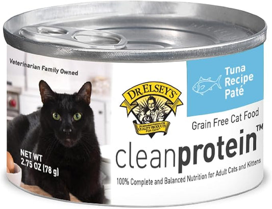 Dr. Elsey's cleanprotein Tuna Recipe Wet Cat Food (Case of 24), 2.75 oz Canned Food