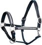 Exion Leather Horse Halter with Padding & Clincher Studs – Adjustable Quick‑Release Crownpiece Halter for Horses – Vegetable‑Tanned Leather in Black & Brown – Cob, Full & Oversize
