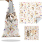 27.6"Cat Grooming Wrap, Self Adhesive Cat Wrap for Cutting Nails, Anti-Escape Calming Cat Swaddle Wrap for Medicine Ear Cleaning, Alpaca Anti-Scratch Cats Burrito Restraint Blanket, Practical Pet Tool