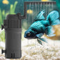 Aquarium U-V Filter for Green Water, Fish Tank Green Clean Machine with Aeration, Submersible Water Pump & U-V Light with Timer, for 10-75 Gallon Tank(105GPH/4W)