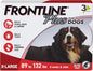 FRONTLINE Plus Flea and Tick Treatment for X-Large Dogs Up to 89 to 132 lbs. 3 Treatments