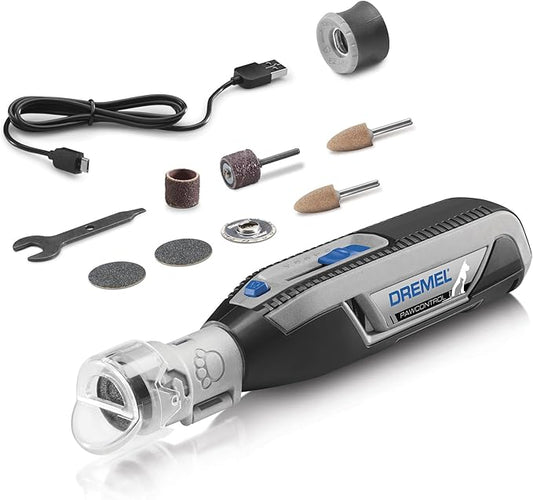 Dremel PawControl 7760-PET Dog Nail Grinder and Trimmer - Cordless & Rechargeable Pet Grooming Tool Kit - Safe for Dogs, Cats, and Small Animals (Amazon Exclusive)