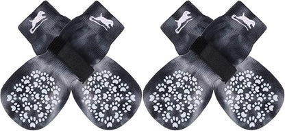 EXPAWLORER Anti Slip Dog Socks to Prevent Licking Paws, Dog Shoes for Hot Pavement, Dog Booties for Small Medium Large Senior Dogs, Traction Control Dog Boots & Paw Protectors for Hardwood Floors