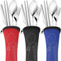 3 Pack Reusable Flatware Sets Knife, Fork, Spoon, Chopsticks, 12Pcs Portable Travel Stainless Steel Tableware Dinnerware with Carrying Case