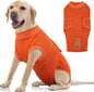 FUAMEY Dog Recovery Suit Male,Dogs Surgery Neuter Suits Puppy Spay Shirts for Female Protect Dog's Skin Anti Licking Abdominal Wounds Doggie Onesie Pet Bodysuit Alternative to Cone Orange XXL