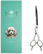 7" Curved Dog Grooming Scissors – Handcrafted, Ergonomic, VG10 Stainless Steel for Sharper, Tougher, Better Edge Retention, Lightweight Shears for Trimming Face and Paws.