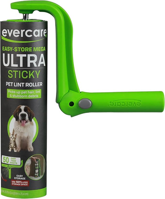 Evercare Easy-Store Mega 50 Layer Handheld Pet Lint Roller